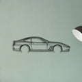 Ferrari 550 Maranello Classic Silhouette Metal Wall Art - Tinvibe
