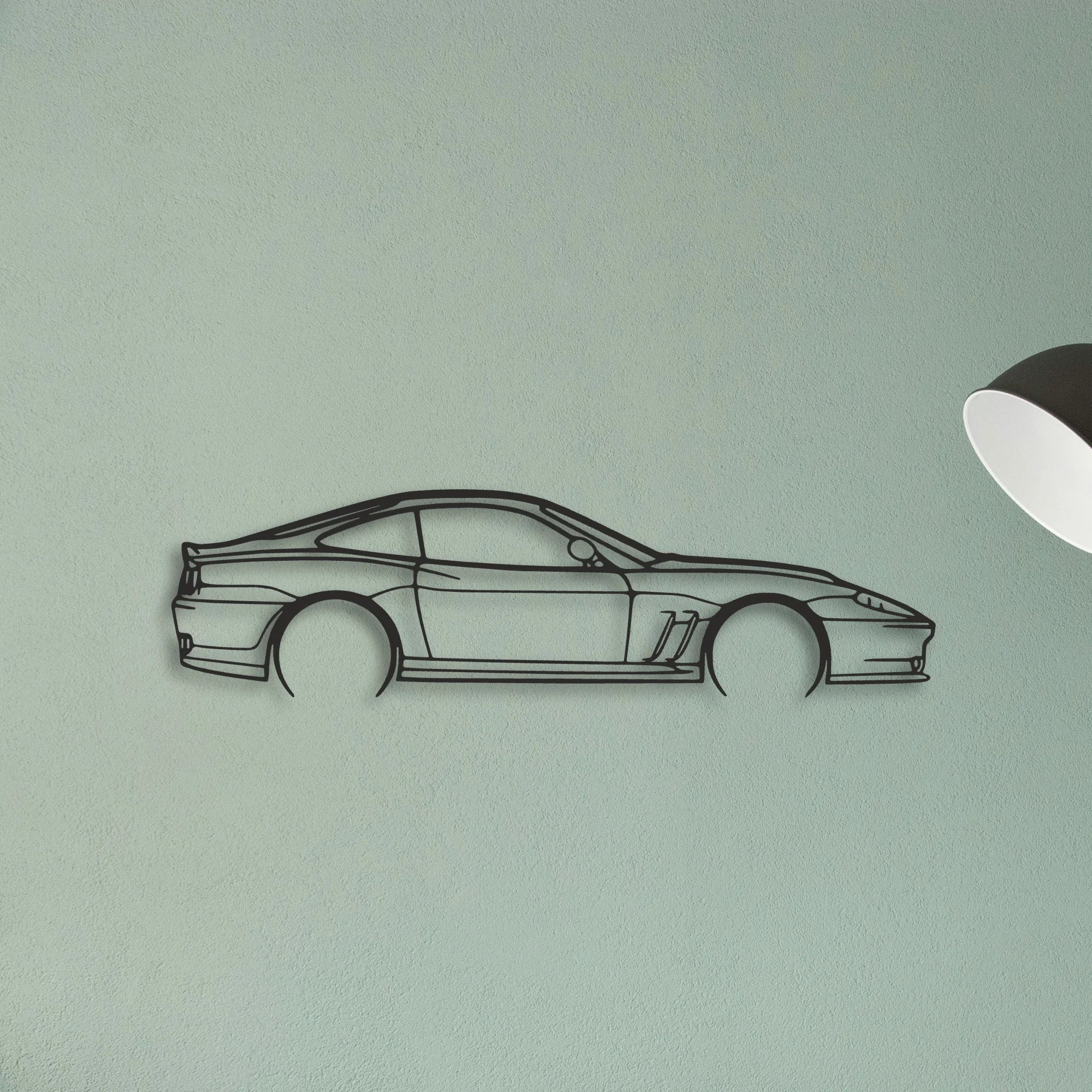 Ferrari 550 Maranello Classic Silhouette Metal Wall Art - Tinvibe
