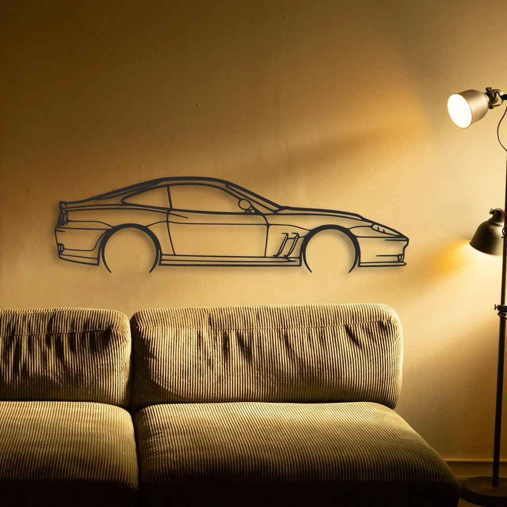 Ferrari 550 Maranello Classic Silhouette Metal Wall Art - Tinvibe