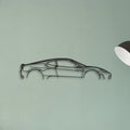 Ferrari F430 Classic Silhouette Metal Wall Art - Tinvibe
