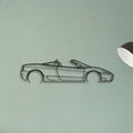 Ferrari 360 Spider Classic Silhouette Metal Wall Art - Tinvibe