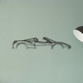Ferrari 488 Spider Classic Silhouette Metal Wall Art - Tinvibe