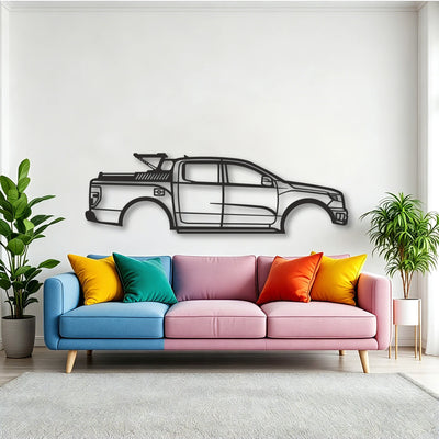 Ford F150 Classic Silhouette Metal Wall Art - Tinvibe