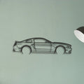 Ford Mustang GT 2013 Classic Silhouette Metal Wall Art - Tinvibe