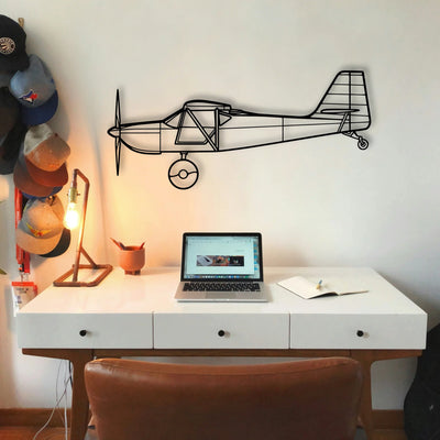 H145 2 Classic Aircraft Silhouette Metal Wall Art - Tinvibe