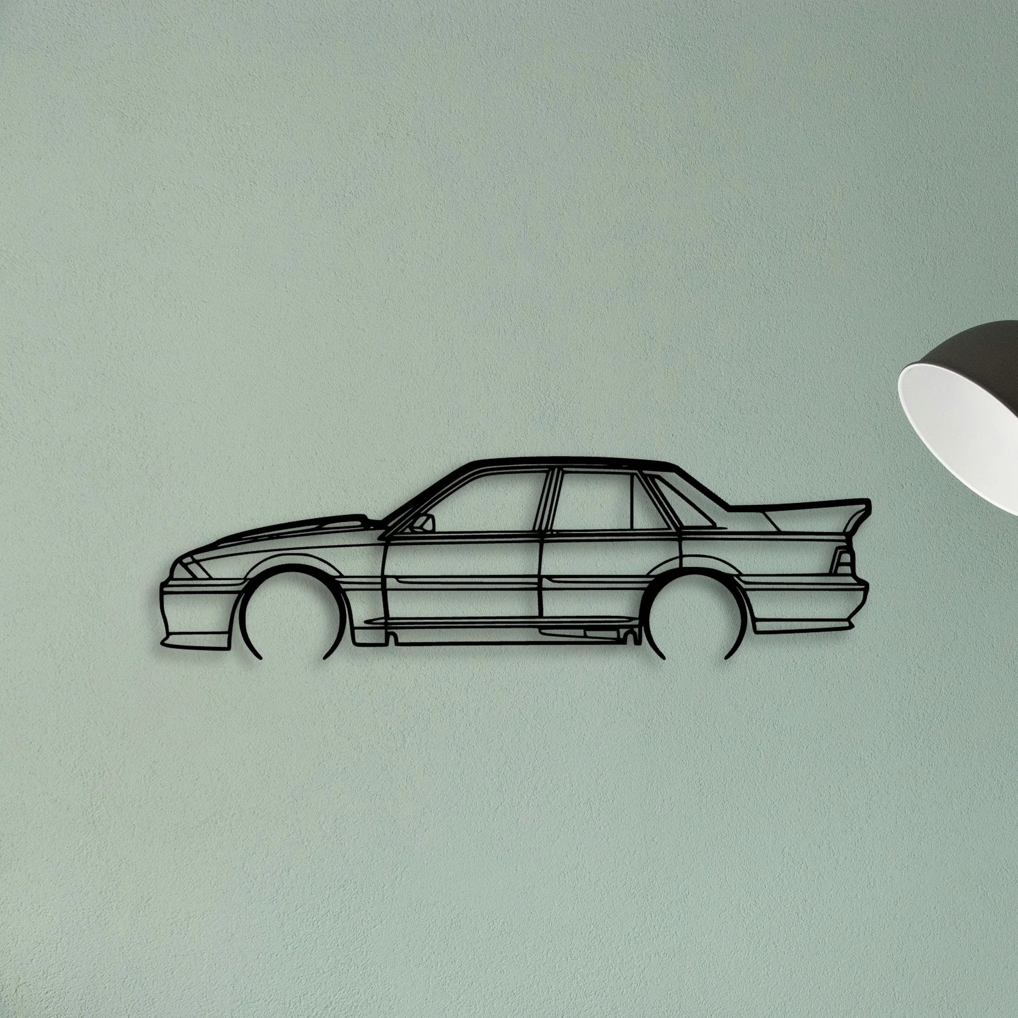 HSV VL SS 1988 Classic Silhouette Metal Wall Art - Tinvibe