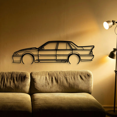 HSV VL SS 1988 Classic Silhouette Metal Wall Art - Tinvibe