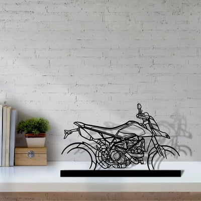 hyper-motard-950-rve Silhouette Metal Art Stand - Tinvibe