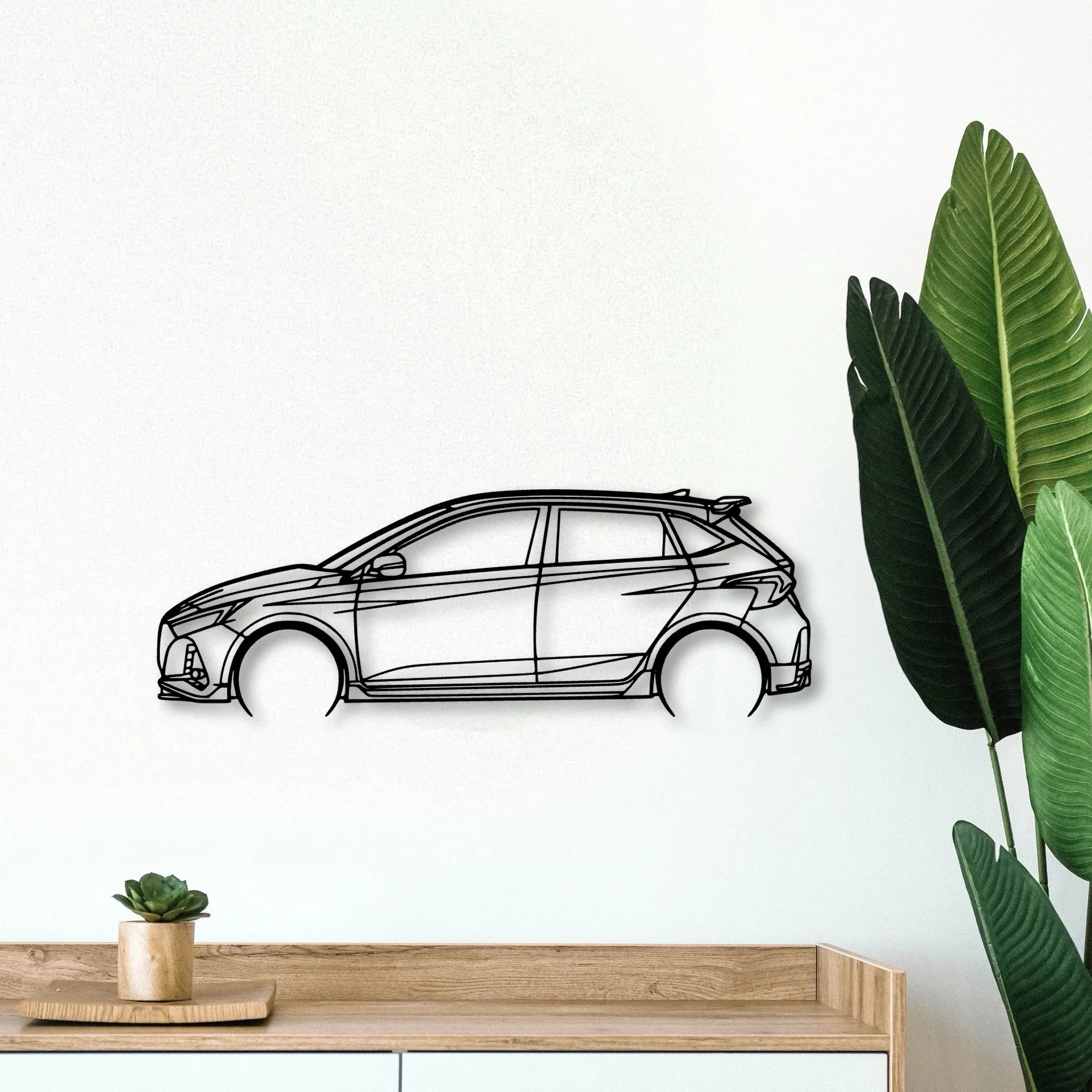 I20N 2022 Classic Silhouette Metal Wall Art - Tinvibe