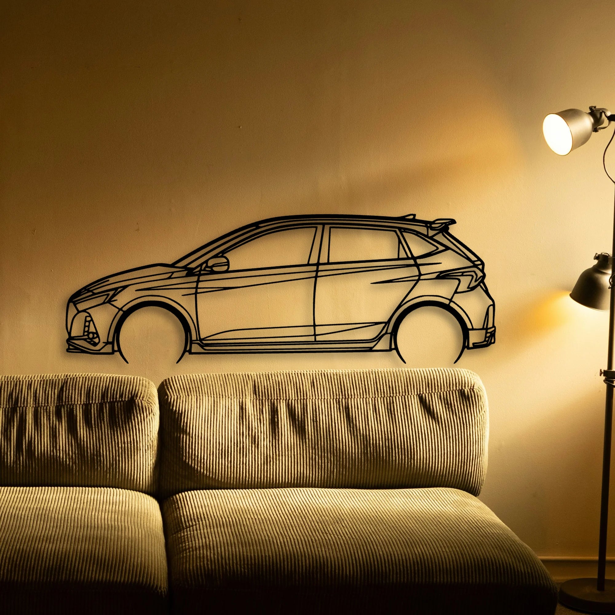I20N 2022 Classic Silhouette Metal Wall Art - Tinvibe
