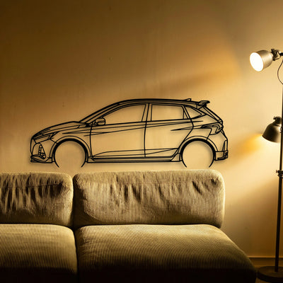 I20N 2022 Classic Silhouette Metal Wall Art - Tinvibe