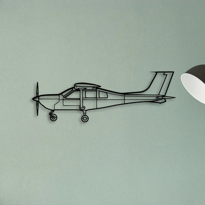 J500 Classic Aircraft Silhouette Metal Wall Art - Tinvibe