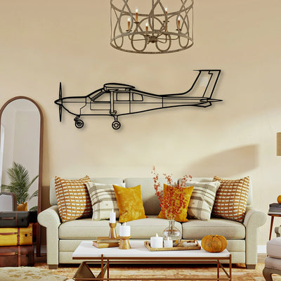 J500 Classic Aircraft Silhouette Metal Wall Art - Tinvibe
