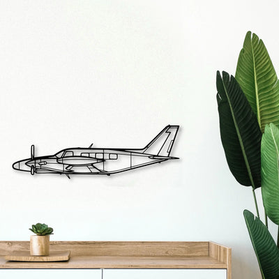 King Air C90 Gtx Classic Aircraft Silhouette Metal Wall Art - Tinvibe