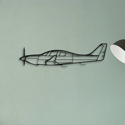 Lancair Iv P 2 Classic Aircraft Silhouette Metal Wall Art - Tinvibe