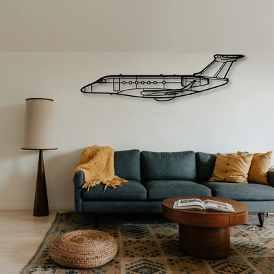Lancair Iv P Classic Aircraft Silhouette Metal Wall Art - Tinvibe