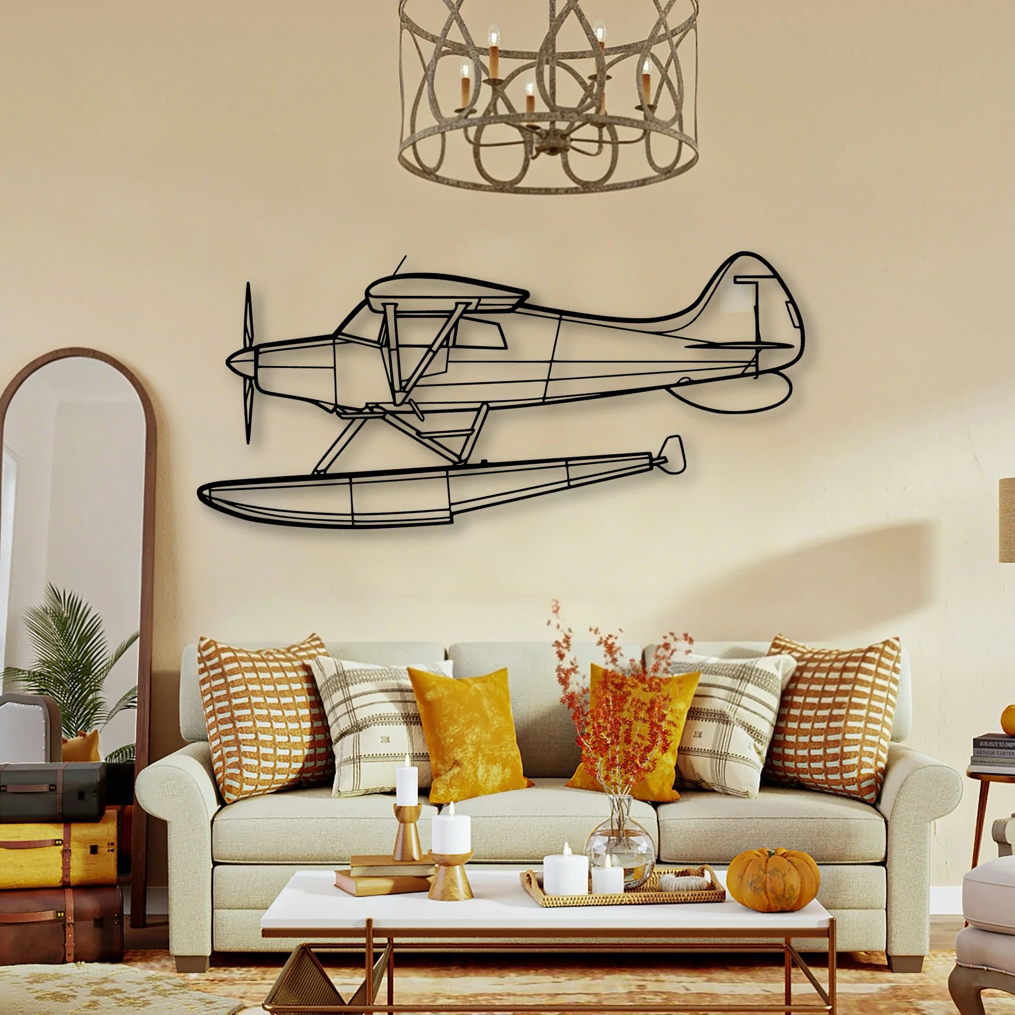 M 4 Classic Aircraft Silhouette Metal Wall Art - Tinvibe