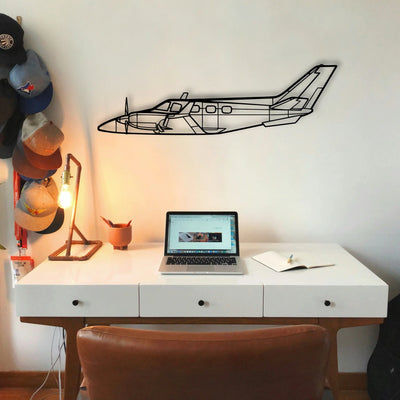 M20C Classic Aircraft Silhouette Metal Wall Art - Tinvibe