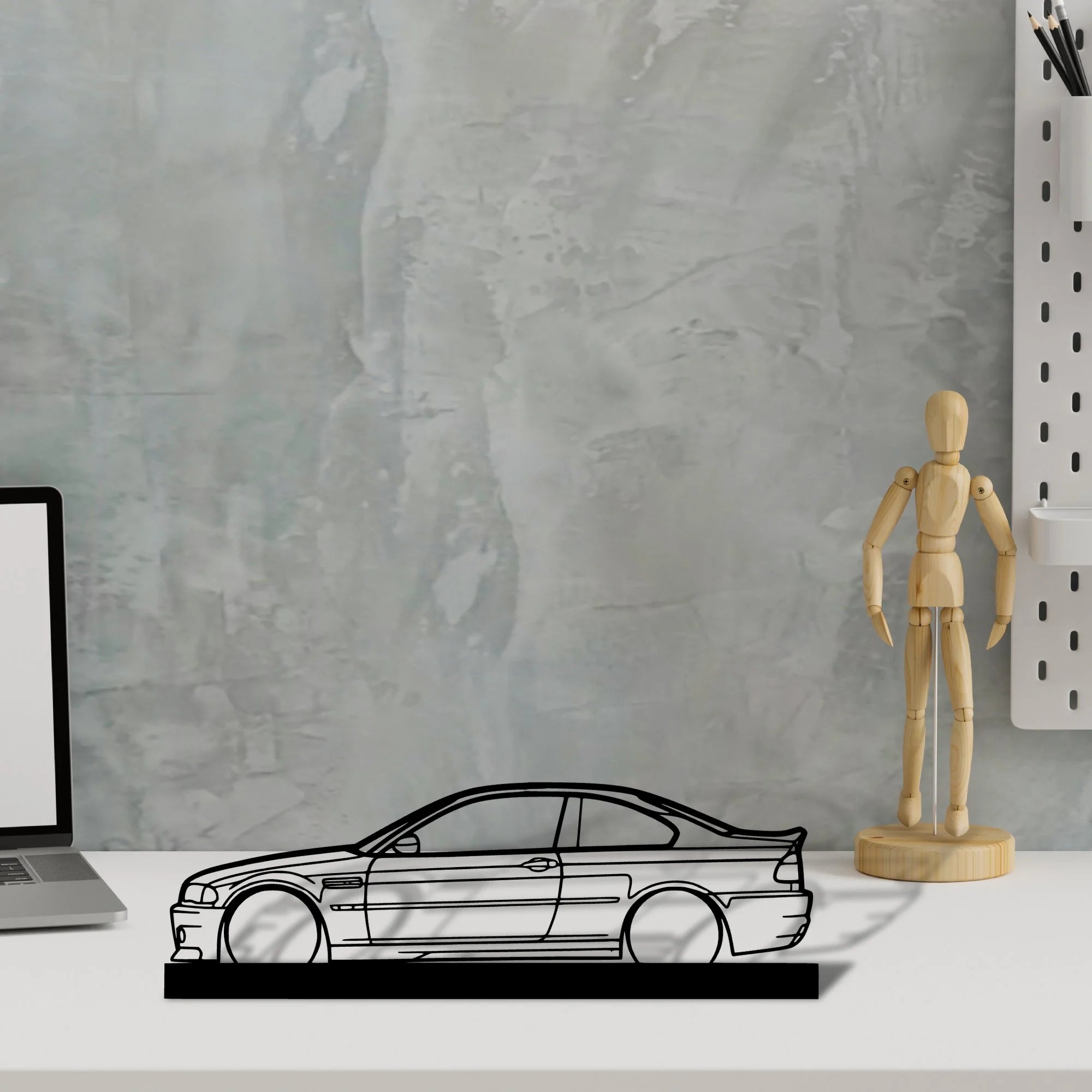m3-e46-csl Silhouette Metal Art Stand - Tinvibe