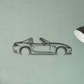Mazda MX5 RF Classic Silhouette Metal Wall Art - Tinvibe
