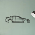 Mazda RX8 Classic Silhouette Metal Wall Art - Tinvibe