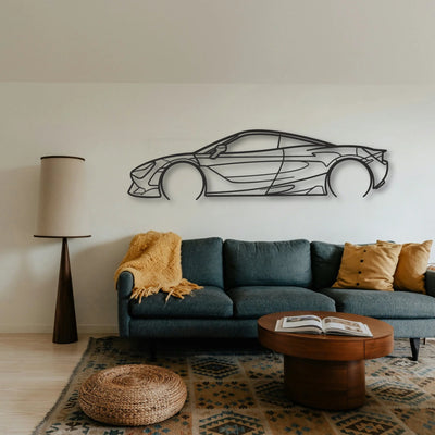 Mclaren 720s Classic Silhouette Metal Wall Art - Tinvibe