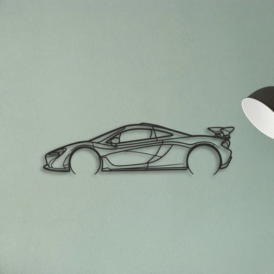 Mclaren P1 Classic Silhouette Metal Wall Art - Tinvibe