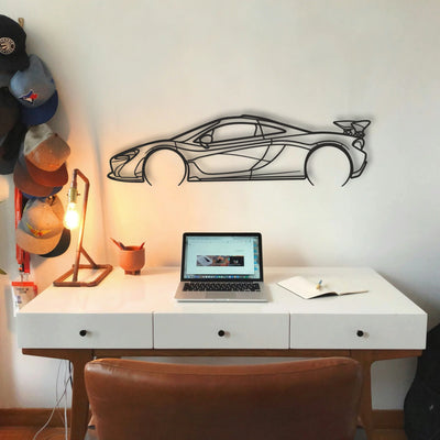 Mclaren P1 Classic Silhouette Metal Wall Art - Tinvibe