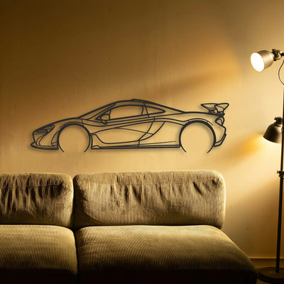 Mclaren P1 Classic Silhouette Metal Wall Art - Tinvibe