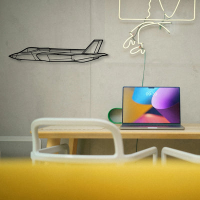 Md 11 Classic Aircraft Silhouette Metal Wall Art - Tinvibe