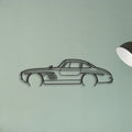Mercedes 300 SL Classic Silhouette Metal Wall Art - Tinvibe