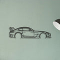 Mercedes AMG GT Classic Silhouette Metal Wall Art - Tinvibe