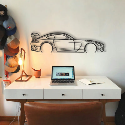 Mercedes AMG GT Classic Silhouette Metal Wall Art - Tinvibe