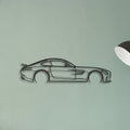 Mercedes AMG GTS Classic Silhouette Metal Wall Art - Tinvibe