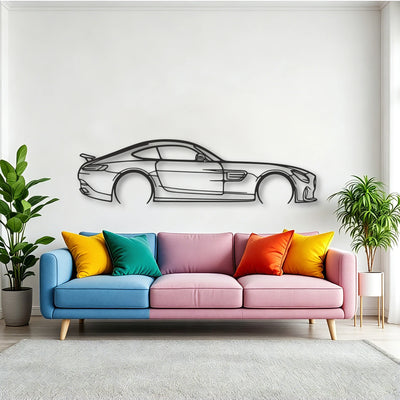 Mercedes AMG GTS Classic Silhouette Metal Wall Art - Tinvibe
