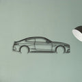 Mercedes C300 Coupe Classic Silhouette Metal Wall Art - Tinvibe
