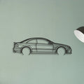 Mercedes CLK63 Classic Silhouette Metal Wall Art - Tinvibe