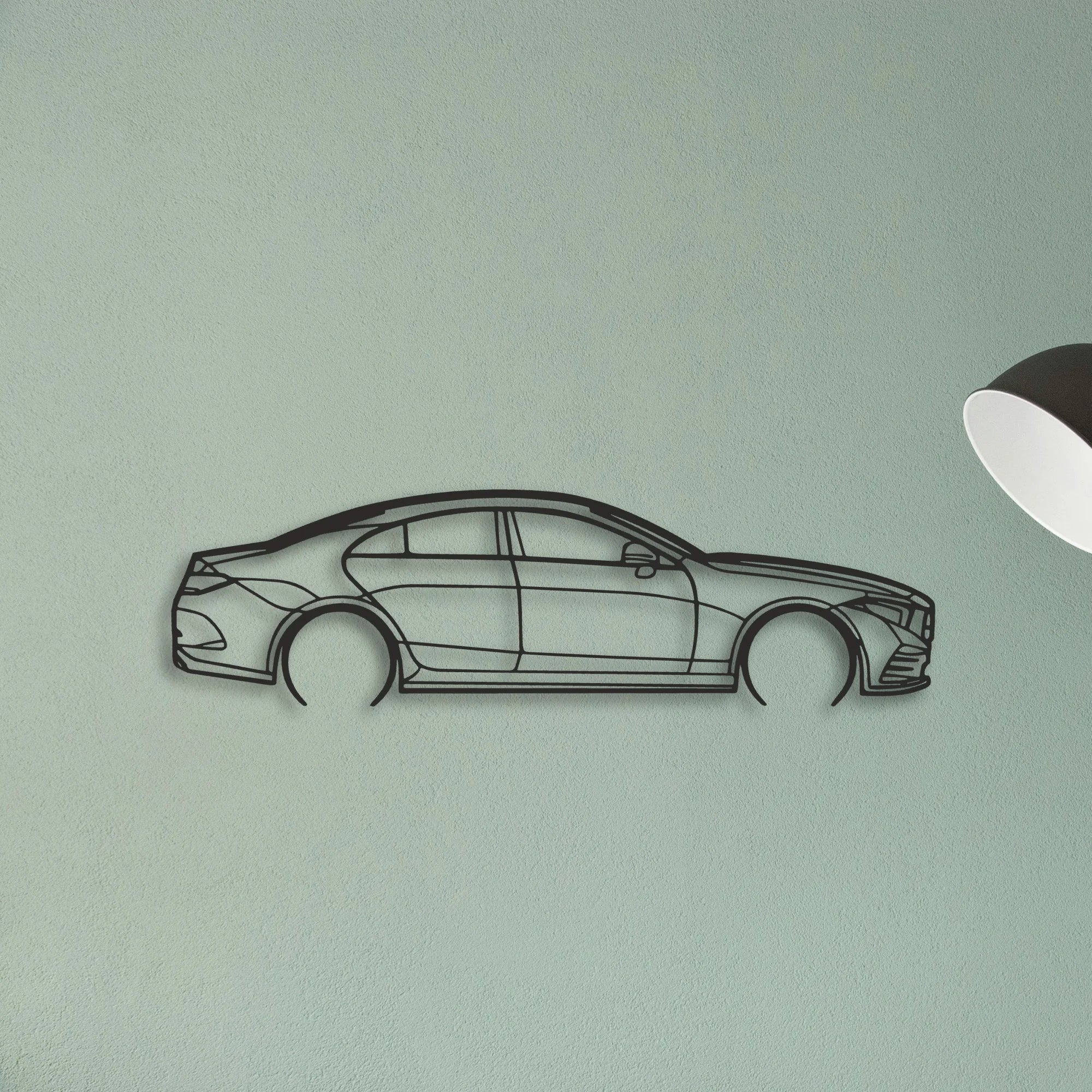 Mercedes CLS Classic Silhouette Metal Wall Art - Tinvibe