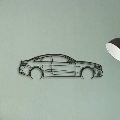 Mercedes E53 AMG Classic Silhouette Metal Wall Art - Tinvibe