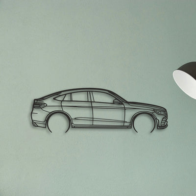 Mercedes GLC Coupe Classic Silhouette Metal Wall Art - Tinvibe