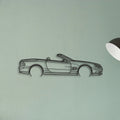 Mercedes SL55 R230 Classic Silhouette Metal Wall Art - Tinvibe