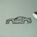 Mustang Shelby GT500 Classic Silhouette Metal Wall Art - Tinvibe
