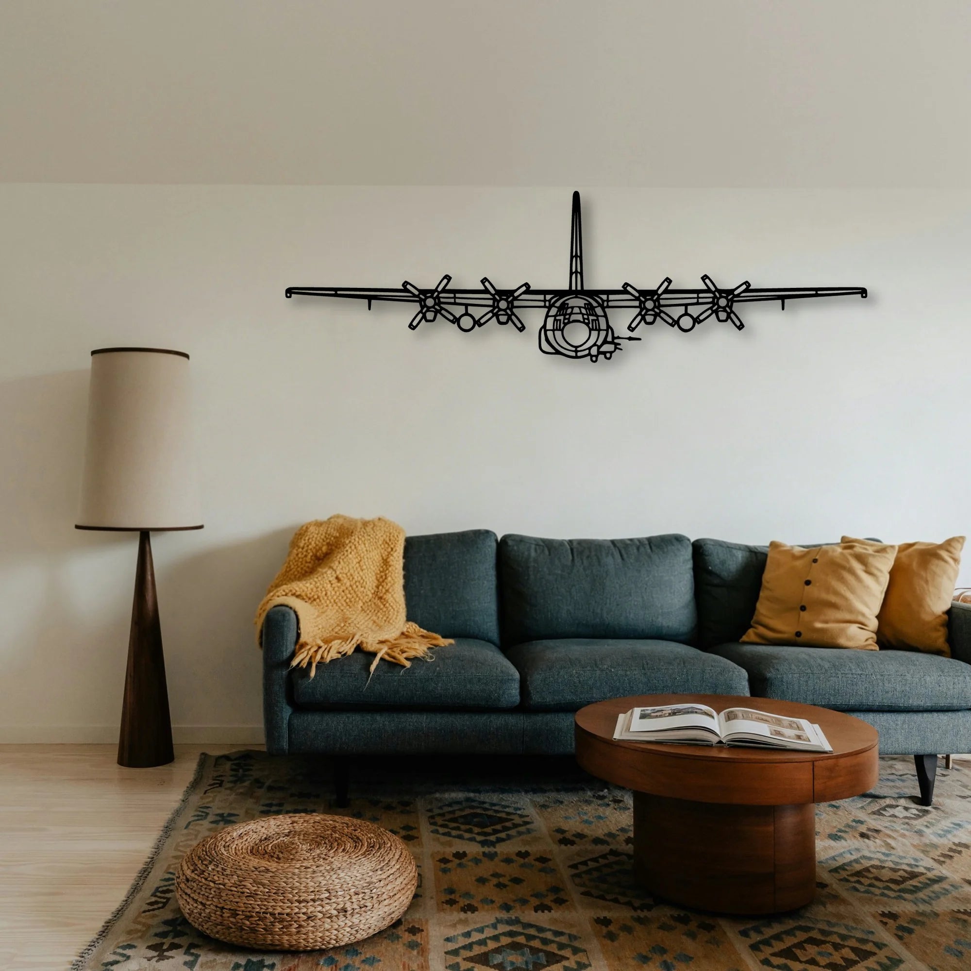 N3N 3 Classic Aircraft Silhouette Metal Wall Art - Tinvibe