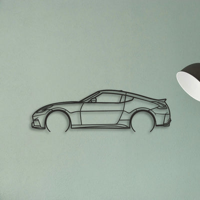 Nissan 350z Classic Silhouette Metal Wall Art - Tinvibe