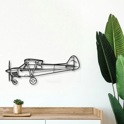 Nxcub Classic Aircraft Silhouette Metal Wall Art - Tinvibe