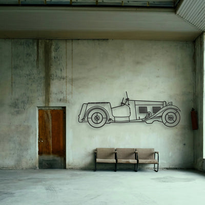 OLD Classic CAR Classic Silhouette Metal Wall Art - Tinvibe