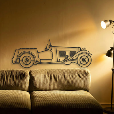 OLD Classic CAR Classic Silhouette Metal Wall Art - Tinvibe