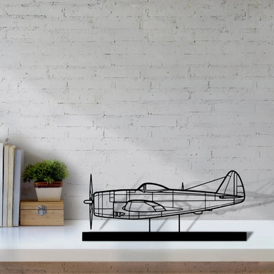 p-47d-2 Silhouette Metal Art Stand - Tinvibe