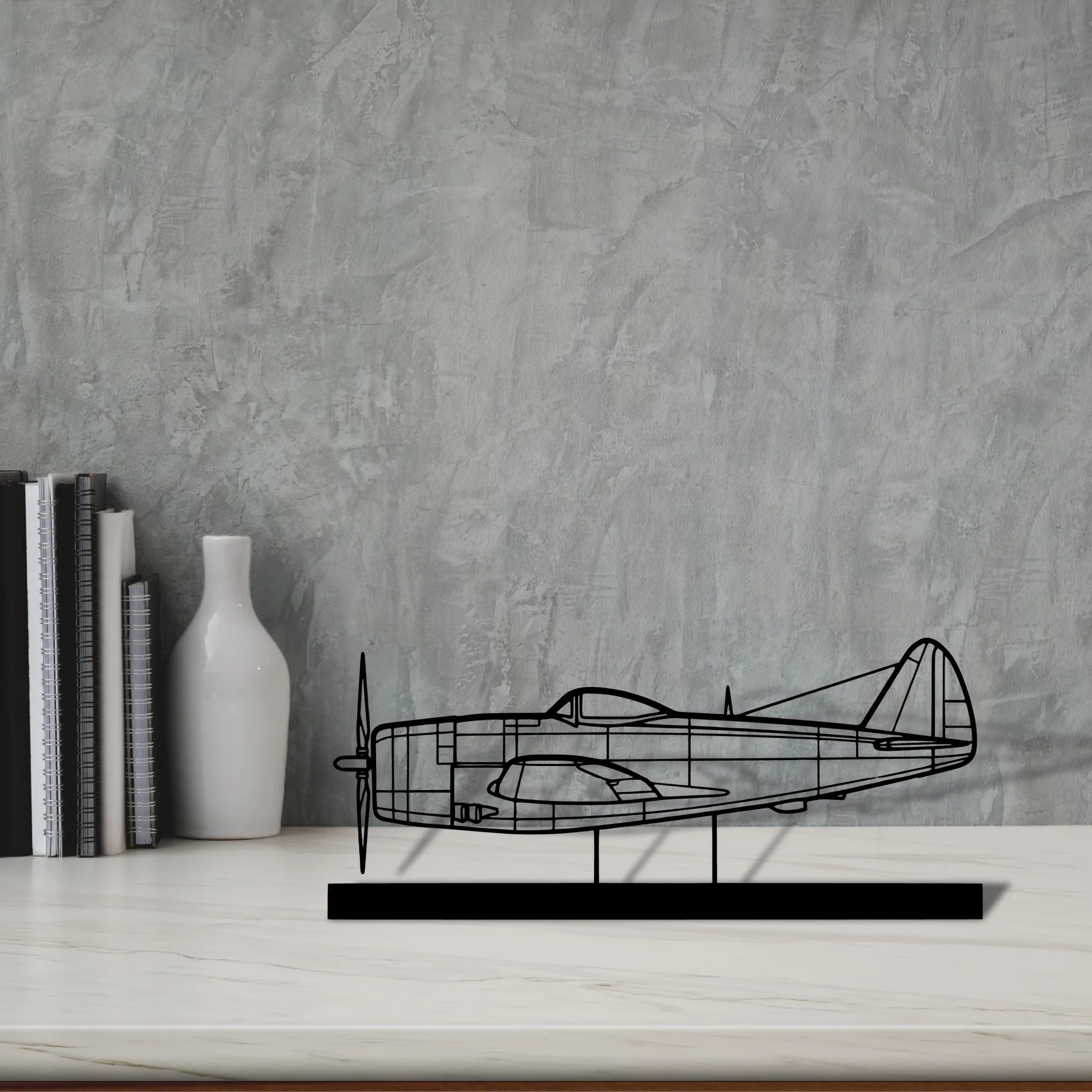 p-47d-2 Silhouette Metal Art Stand - Tinvibe