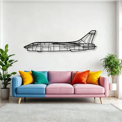 P 47D Classic Aircraft Silhouette Metal Wall Art - Tinvibe